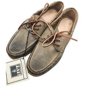 Men's  New Frye Sully Boat Shoes Bullhide leather sz 10